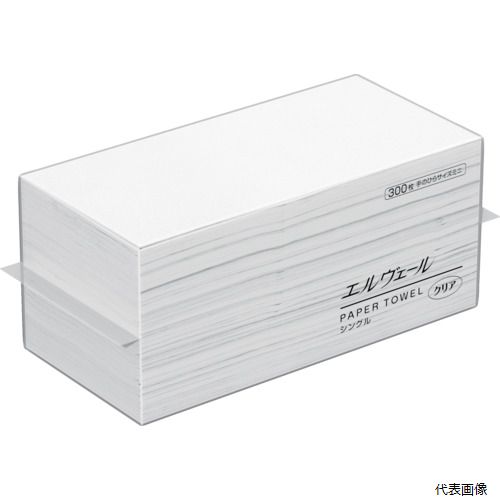 EBS 21001071 エリエール エルヴェール ペーパータオル クリア シングル 手のひらサイズミニ