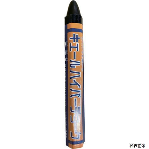 【特長】 ●耐熱70℃で溶けにくい耐水黒板用チョークです。 【用途】 ●耐水黒板、ガラス、鉄鋼材、アスファルト、コンクリート等 【仕様】 ●色：黒 ●直径(mm)：14 ●長さ(mm)：111 ●タイプ：水性 ●芯径(mm)：14 ●筆記線幅(mm)：14 ●奥行き(mm)：14 ●水性タイプです。 ●水をかけ強くこすると消えます。 ●雨や水がかかった程度では消えません。 ●濡れているガラスやプラスチックには書けません。 ●木材の種類やガラスの表面の状態によっては水で落ちにくい場合があります。ご使用前に一度試し書きをおこなってください 【材質／仕上】 ●ワックス／顔料／界面活性剤 【入数】 ●1本 他のサイズはこちら 在庫のない商品は検索に表示されない場合がございます