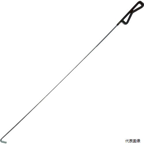 【特長】 ●握って使いやすいM型ハンドルを採用。 【用途】 ●鉄骨などを運搬する際に使用するワイヤ手繰り寄せフック棒。 ●幅(mm)：43 ●全長(mm)：1200 ●本体厚さ(mm)：7 ●線径(mm)：7 ●本体表面：クロムメッキ処理 【材質／仕上】 ●本体：鉄 ●ハンドル：ビニールコーティング。 【注意】 ●作業スペースを十分に確保し、周囲の安全を確認してください。 ●用途以外に使用したり、過度の荷重がかかるような使い方はしないで下さい。 【入数】 ●1本 他のサイズはこちら 在庫のない商品は検索に表示されない場合がございます