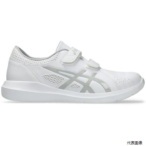 【特長】 ●通気性と軽量性に優れた、脱ぎ履きしやすいベルトタイプです。 ●つま先上部には、消臭効果のあるMOFFを使用しています。 【用途】 ●医療従事者に。 【仕様】 ●寸法(cm)：25.0 ●足幅サイズ：EEE相当 ●色：ホワイト×ピエドモントグレー ●US(アメリカ)規格サイズ：7 ●UK(イギリス)規格サイズ：6 ●EU(ヨーロッパ)規格サイズ：40 ●参考質量：約175g(23.5cm/片足) ●インナーソール：取り外し式(オーソライト) ●シューズ全体：インナーソールともに手洗い可能 【材質／仕上】 ●アッパー：人工皮革＋合成繊維 ●アウターソール：合成底 【入数】 ●1足 他のサイズはこちら 在庫のない商品は検索に表示されない場合がございます