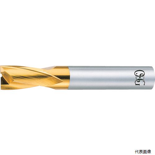 【特長】 ●キー溝加工用のエンドミルです。 【用途】 ●被削材：炭素鋼、合金鋼、工具鋼(〜40HRC)、プリハードン鋼(〜45HRC)、焼き入れ鋼(〜45HRC)、ステンレス鋼(〜35HRC)、鋳鉄(〜350HB)、ダクタイル鋳鉄(〜350HB)、銅合金、アルミ合金。 【仕様】 ●刃数ZEFP(枚)：2 ●切削径DC(mm)：14 ●最大切込みAPMX(mm)：15 ●機能長さLF(mm)：75 ●シャンク径DCON(mm)：16 ●ねじれ角FHA(°)：15 ●コーティング：TiN(チタン)コーティング ●シャンク径(mm)：16 ●ねじれ角(°)：15 ●刃径(mm)：14 ●刃数：2 ●刃数(枚)：2 ●刃長(mm)：15 ●全長(mm)：75 ●表面処理：TiN(チタン)コーティング ●ねじれ角15° 【材質／仕上】 ●コバルトハイス(HSSCO) 【入数】 ●1本 他のサイズはこちら 在庫のない商品は検索に表示されない場合がございます