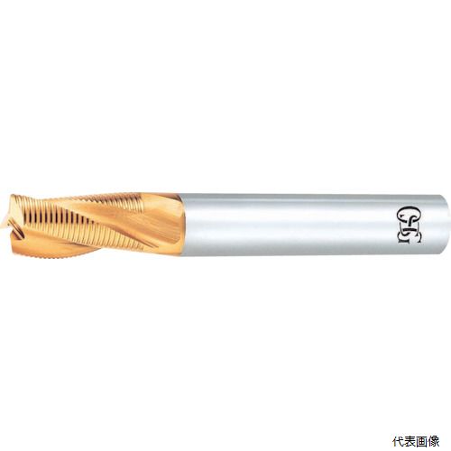 オーエスジー TIN-LS-RESF-12 OSG TiNコートラフィングロングシャンク ショート ファインピッチ 3刃 刃径12mm 刃長26mm 全長110...