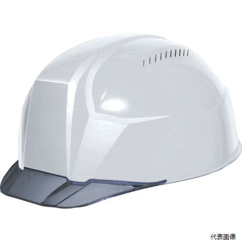 DICプラスチック AA23-CV-HA8-KP-W/S DIC 超軽量 透明バイザーヘルメット AA23-CV KP 白／スモーク
