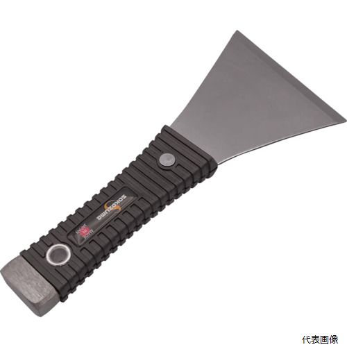 【特長】 ●耐久性抜群のヘッド付き貫通タイプの皮スキです。 【用途】 ●古い塗膜、サビの除去等ケレン作業用。 【仕様】 ●全長(mm)：205 ●刃幅(mm)：90 ●刃長(mm)：90 ●刃厚(mm)：1.6 ●形状：Y型斜刃 ●セット内容：90 ●滑りにくい形状のハンドル。炭素鋼製で、耐久性抜群。 【材質／仕上】 ●ブレード：S50C ●ハンドル：全鋼樹脂 【注意】 ●先端が鋭利になっております。 【入数】 ●1丁 他のサイズはこちら 在庫のない商品は検索に表示されない場合がございます