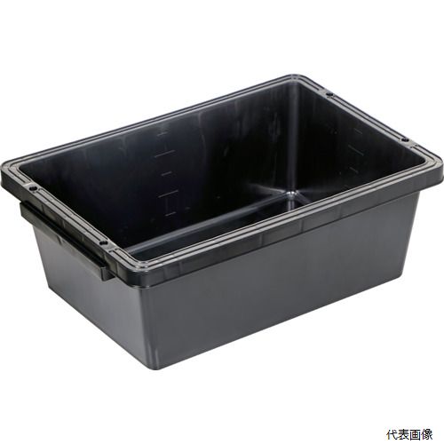 トラスコ PSB40-BK TRUSCO トラ舟28Lブラック(角型・再生原料使用)