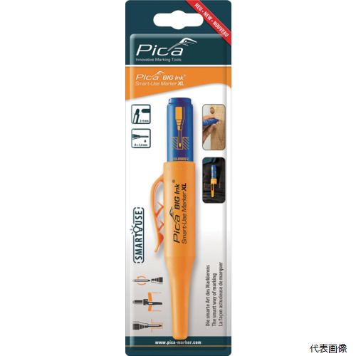 【特長】 ●ペン先は5mmで狭く入り組んだ場所にも書き込めます。 ●中字の見やすいマーキングが可能です。 ●芯の両側でマーキングでき、反転させることで長時間描き続けることができます。 ●速乾性に優れたインクです。 ●強力クリップで腰袋やポケ...