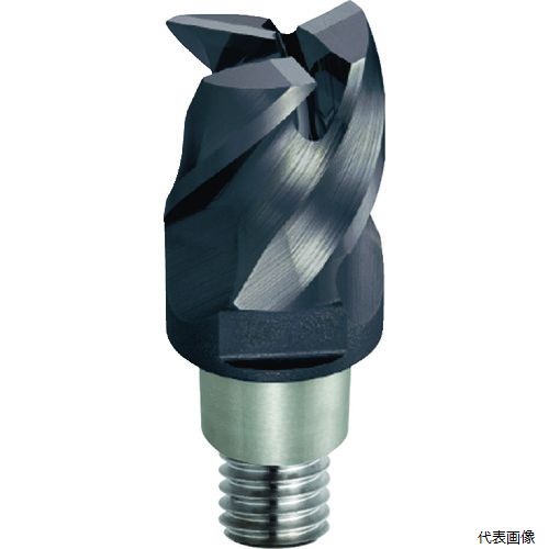 三菱マテリアル IMX10S3HV10008 三菱 3枚刃難削材加工用 超硬制振スクエアヘッド10mm (コート品) EP7020