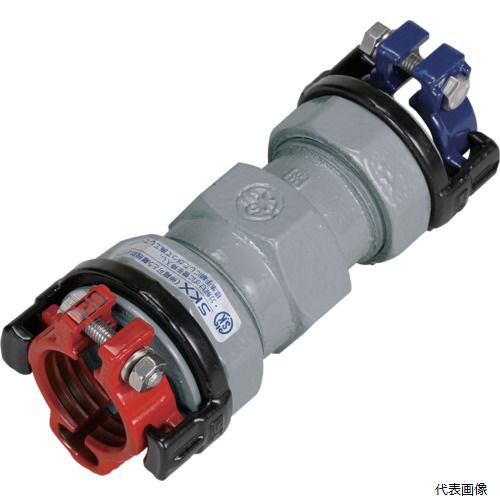川西水道機器 SKX-S-D25XV25 SKカワニシ 内外面被覆鋼管×塩ビ管用異種管継手 SKXソケット D25×V25