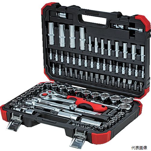 GEDORE 3300057 ソケットレンチ・ビットセット 差込角1／2・1／4 94点