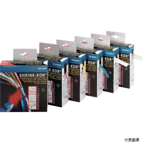 乐天商城 - ABB HSB187 シュリンクコン 熱収縮チューブ 一般用カラーボックスタイプ 黒