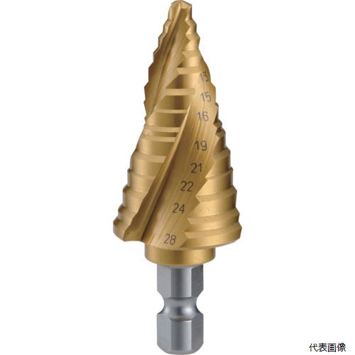 トラスコ 3S-NMS-27GA TRUSCO ステップドリル 3枚刃チタンコーティング 5〜27mm 段数12