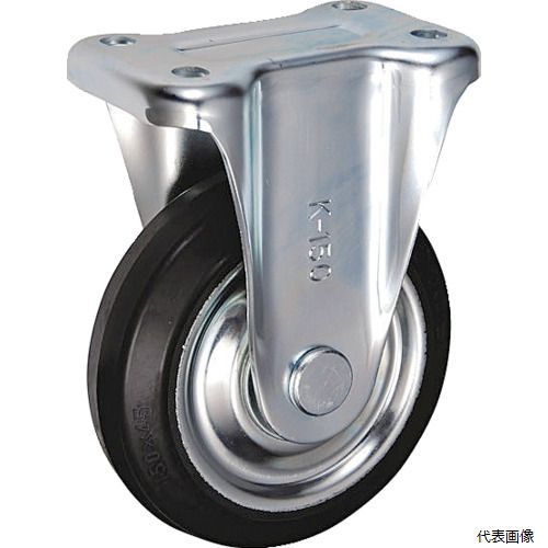 樂天商城 - 岐阜産研工業 SK-150 UKAI 中荷重用キャスター 固定金具 Kタイプ ゴム 車輪径150mm