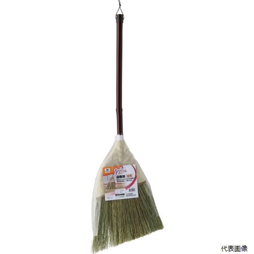 【特長】 ●弾力としなりがある天然草で畳や床を優しく掃けます。 【仕様】 ●幅(mm)：300 ●長さ(mm)：835 ●幅300×奥行25×高さ835mm 【材質／仕上】 ●ハンドル（キャップ）：ポリエチレン ●ハンドル（柄）：竹（塩化ビニル樹脂コーティング） ●カバー：ポリエステル ●甲：ポリエチレン ●毛：天然草 【注意】 ●この製品は箒です。 ●用途以外の使用はしないでください。 ●水に塗れた時はよく水を切り、自然乾燥させてください。 【入数】 ●1本 他のサイズはこちら 在庫のない商品は検索に表示されない場合がございます