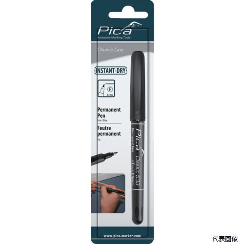 Pica Marker 53346SB ピカマーカー パーマネントペン“Classic” 黒(中字)
