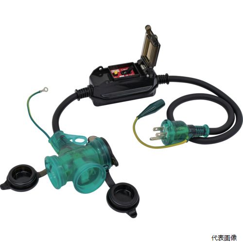 日動工業 PBW-EKT-S NICHIDO 防雨ポッキン延長ブレーカ 過負荷漏電保護兼用