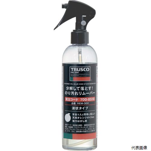 トラスコ REM-300 TRUSCO 分解して落とす!のり汚れリムーバー(液状タイプ)300ml