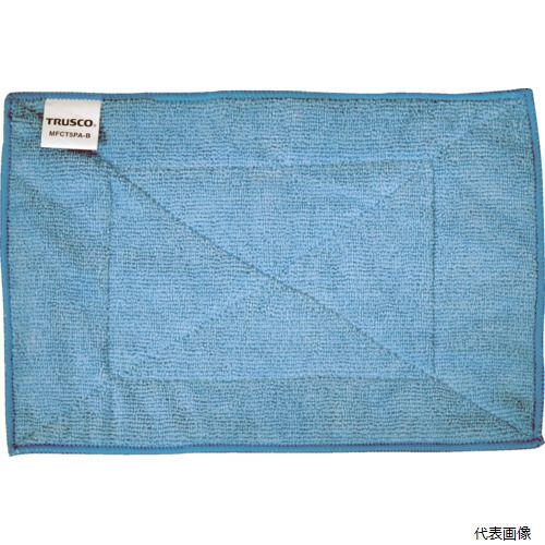 トラスコ MFCT5PA-B TRUSCO マイクロファイバーカラー雑巾180x280 5枚入 ブルー