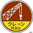 370-89A ユニット 作業管理関係ステッカー クレーン5t以 PPステッカ 35Ф 2枚入