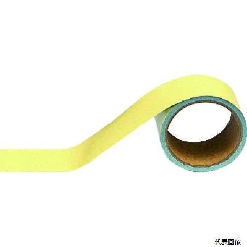 【特長】 ●耐久性に優れ、退色しにくいアルミ製です。 ●酸・アルカリ・油などの耐薬品性能があります。 ●耐熱性を持っています 【仕様】 ●幅(mm)：50 ●長さ(m)：5 ●厚さ(mm)：0.2 ●色：うすい黄(マンセル値2.5Y7.5/6) ●耐熱温度(℃)：約-30〜＋100 ●サイズ：50mm幅×5m×0.2mm厚 【材質／仕上】 ●アルミ 【入数】 ●1巻 他のサイズはこちら 在庫のない商品は検索に表示されない場合がございます　