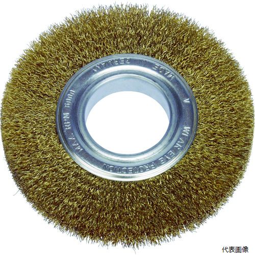 LESSMANN 323543 ホイルブラシ 100mm 0.2 真鍮線