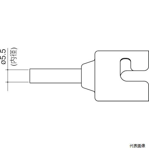 白光 N51-03 ノズル シングル 5.5MM