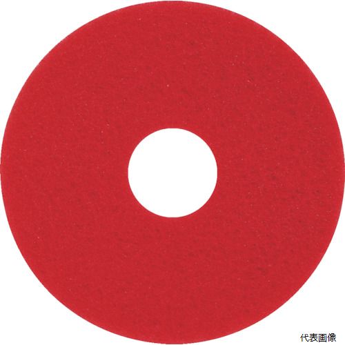 【特長】 ●作業の種類やパッドの持つ性能によって色分けがされています。 ●一般的には明るく薄い色ほど研磨力は弱く、暗く濃い色ほど研磨力が強くなっています。 【用途】 ●軽い表面洗浄、艶出し作業用。 【仕様】 ●寸法(インチ)：17 ●外径(mm)：432 ●内径(mm)：82 ●厚さ(mm)：28 ●直径(mm)：432 【材質／仕上】 ●ポリエステル ●合成樹脂系接着剤 ●天然鉱物粒子 【注意】 ●この商品は、一般消費者様向けの製品ではないため、表示や取扱説明書などが一般消費者様向けに表記・同梱されておりません。 【入数】 ●1箱/5枚 他のサイズはこちら 在庫のない商品は検索に表示されない場合がございます　