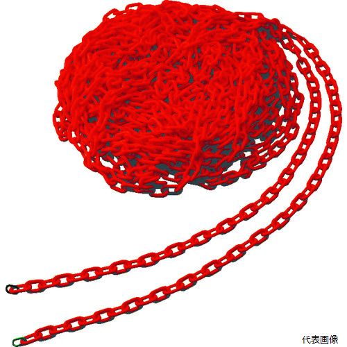 トラスコ TPC-6R TRUSCO プラチェーン 6MMX30M レッド
