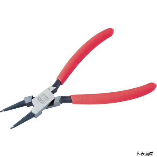 【スタンプラリー】TONESRPH-125Fスナップリングプライヤ(ストレートタイプ穴用)全長140mmリング使用範囲8〜25mm