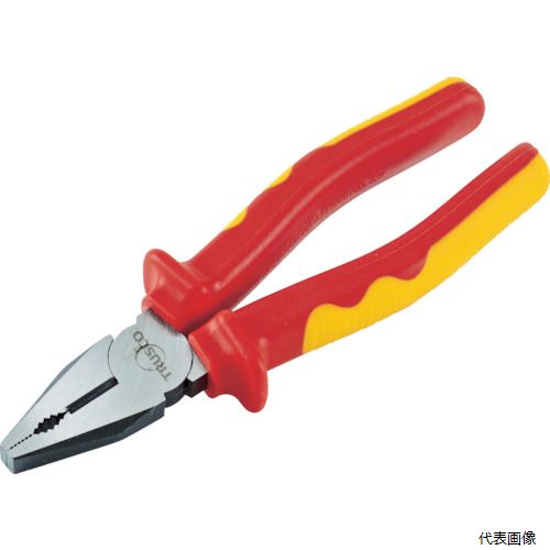 【特長】 ●ハンドル部は安全を目視で確認できるセーフティーサイン仕様です。 ●電気工事などに最適なスタンダードペンチです。 【仕様】 ●全長(mm)：160 ●切断能力(mm)硬線：1.6 ●1000V絶縁仕様 ●IEC60900規格品 【材質／仕上】 ●高炭素合金鋼 【注意】 ●1000V絶縁仕様はハンドル部のみです。 ●提供不可：SDS 【入数】 ●1丁 他のサイズはこちら 在庫のない商品は検索に表示されない場合がございます　