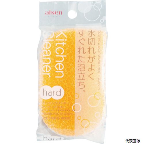 【特長】 ●水切れ・泡切れがよく、衛生的な目の粗いウレタンと汚れをしっかり落とせるナイロン不織布、洗剤含みのよいスポンジを貼り合わせています。 ●研磨材が不織布全体の細部まで浸透してるので、今までのクリーナーに比べて研磨効果が最後まで持続し、耐久性にも優れています。 ●持ちやすく、隅々まで洗える形状です。 【用途】 ●食器・調理器具洗浄用。 ●ガンコでしつこい汚れ落としに。 ●色：オレンジ ●縦(mm)：110 ●横(mm)：65 ●厚さ(mm)：35 【材質／仕上】 ●66ナイロン不織布（研磨材入） ●ポリウレタンフォーム 【入数】 ●1個 他のサイズはこちら 在庫のない商品は検索に表示されない場合がございます　