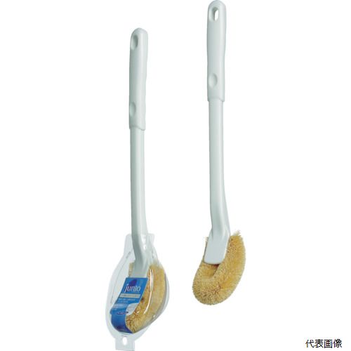 【特長】 ●天然ヤシのコイヤファイバーをブラシに使用しています。 ●ヘッドは便器のフチ裏も洗いやすいアーチ型です。 ●薬品に強く、力を入れてゴシゴシ洗えます。 ●「フントトイレブラシケース付」の替えブラシとしてもお使いいただけます。 【用途】 ●事務所・工場・家庭などのトイレ清掃に。 【仕様】 ●厚さ(mm)：90 ●長さ(mm)：380 ●幅(mm)：55 ●ケース無し 【材質／仕上】 ●柄：ポリプロピレン(PP) ●頭：コイアファイバー 【入数】 ●1本 他のサイズはこちら 在庫のない商品は検索に表示されない場合がございます