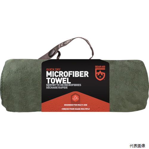 【スタンプラリー】Gear 44035 Gear Aid ウルトラコンパクトマイクロファイバータオルバッグ OD XL