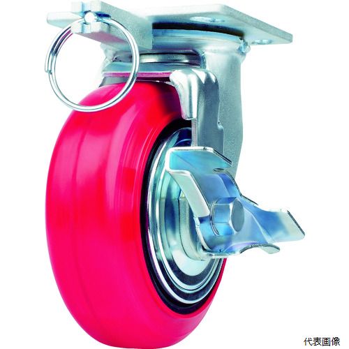 SAMSONG TP6650-PCI TG TLB 重荷重用キャスター 自在ストッパー付 耐湿ウレタン車125mm