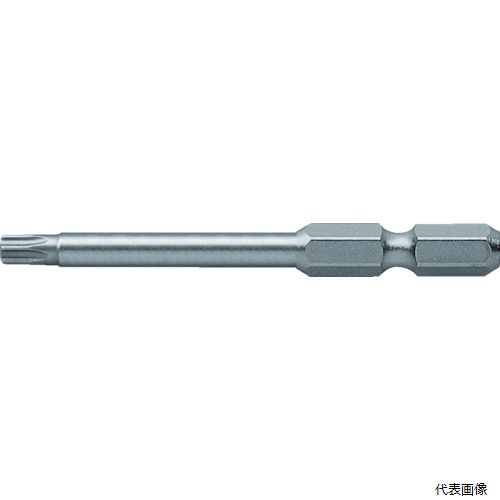 【特長】 ●オリジナル特殊合金鋼を使用しており、耐久性に優れています。 ●耐久性抜群の長寿命タイプです。 ●いじり止めねじにも使用できます。 ●JIS規格及びJCIS規格などに基づき、厳しい寸法精度で製作し、ねじとのかん合は抜群です。 【仕様】 ●刃先：T27 ●全長(mm)：65 ●シャンク径(mm)：6.35 ●シャンク径：6.35mm ●先端：マグネット入り 【材質／仕上】 ●オリジナル特殊合金 【入数】 ●1本 他のサイズはこちら 在庫のない商品は検索に表示されない場合がございます　