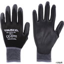 【スタンプラリー】トラスコ TGL-3535-BK-M TRUSCO カラーナイロン手袋PU手のひらコート ブラック M