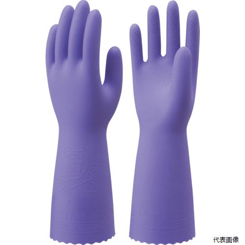 【スタンプラリー】ショーワグローブNHMIA-MVSHOWA塩化ビニール手袋ナイスハンドミュー厚手バイオレットMサイズ