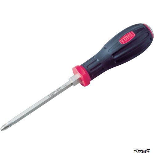【特長】 ●人間工学に基づき、握りやすさと回しやすさを追求しており、作業性が抜群です。 ●ソフトグリップは手にフィットし、パワーを余すことなく先端に伝えます。 ●先端は、強力マグネット付きです。 ●ボルスター付きです。 【仕様】 ●刃先：［...