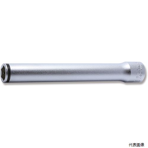【特長】 ●2個のスチールボールがボルト、ナットをしっかりつかみ、安心して確実な作業ができます。 ●ボルトが長く突き出る場所、狭く奥まった場所に有効です。 【仕様】 ●差込角(mm)：9.5 ●対辺寸法(mm)：10 ●全長(mm)：120 ●対辺形状：6角 【材質／仕上】 ●クロムモリブデン鋼(SCM435) 【入数】 ●1個 他のサイズはこちら 在庫のない商品は検索に表示されない場合がございます　