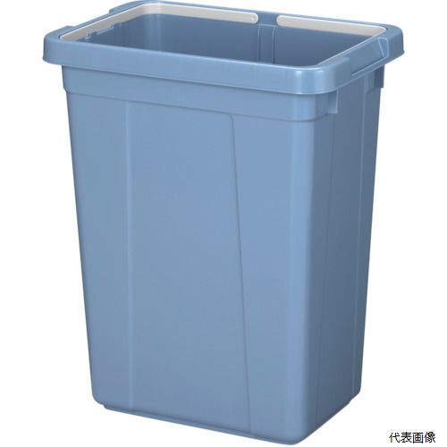 【特長】 ●本体側面の凸凹は強度を兼ね備え、ポリ袋止め付きです。 【用途】 ●ゴミ箱 ●色：ブルー ●間口(mm)：415 ●奥行(mm)：270 ●高さ(mm)：515 ●容量(L)：36 ●適合フタ：00388 ●食品衛生法適合（ポジテ...
