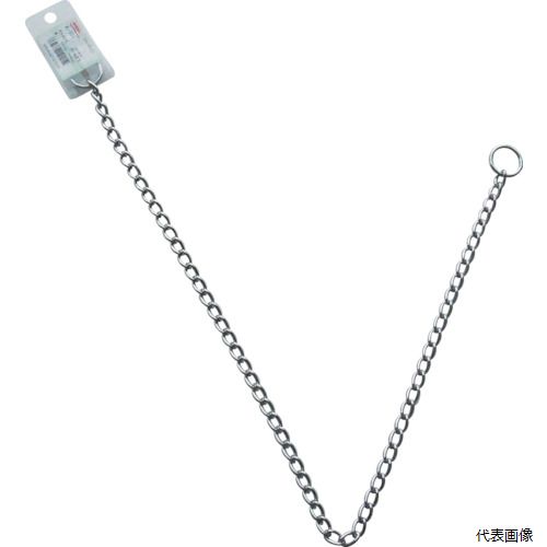 【特長】 ●切断済チェーンで両端に溶接リングが付いたタイプです。 【用途】 ●連結部品。 ●盗難防止。 ●転倒防止。 【仕様】 ●線径d(mm)：2.0 ●内長P(mm)：8.9 ●内幅W(mm)：3.4 ●使用荷重(kN)：0.4 ●チェーン径(mm)：2 ●全長(mm)：600 【材質／仕上】 ●スチール（SWRM） ●表面処理：代用クローム 【注意】 ●急激に荷重をかける、角度をつけて吊るなど、適正荷重は使用条件によって変わります。荷重をかけすぎないでください。 【入数】 ●1本 他のサイズはこちら 在庫のない商品は検索に表示されない場合がございます　