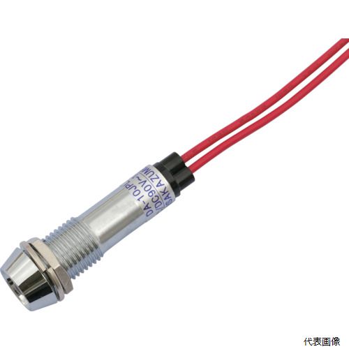 坂詰製作所 DA-10JPL-AC/DC100V-R サカヅメ LED表示灯 DA-10JPL (AC／DC100V接続)Φ10 赤