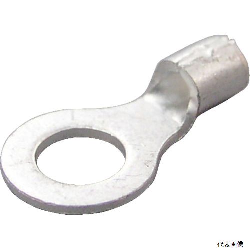 ニチフ R 2-8 裸圧着端子 R形(100P)より線1.04〜2.63 外寸12