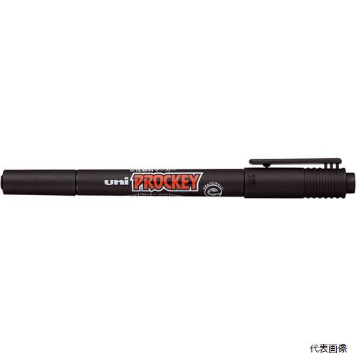 三菱鉛筆 PM120T.24 uni プロッキー 極細＋細字丸芯 水性顔料マーカー PM-120T 黒 24