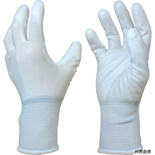 勝星産業 T280M 勝星 ウレタン背抜き手袋 フィットライナー T-280 白 10双組 M