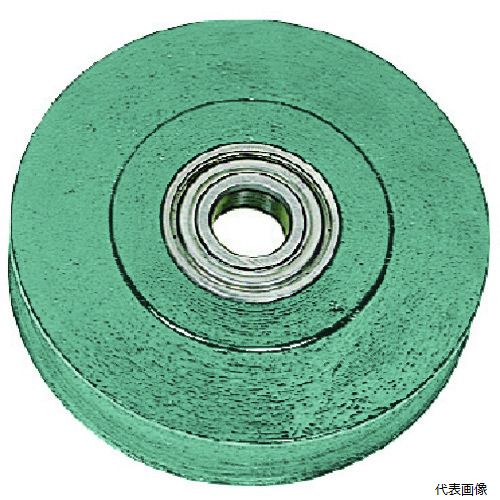 スリーエッチ K-100B HHH 強力型滑車用シーブ ベアリング入 100mm