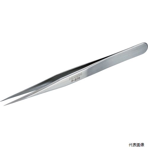 【特長】 ●先端が極細で超精密なピンセットです。 ●選りすぐりの職人だけが手がけてこだわり抜いた精密型ピンセットの最高峰。 ●磁気を嫌う精密機器の作業に 【用途】 ●磁気を嫌う精密機器の作業に。 【仕様】 ●全長(mm)：120 ●幅(mm...