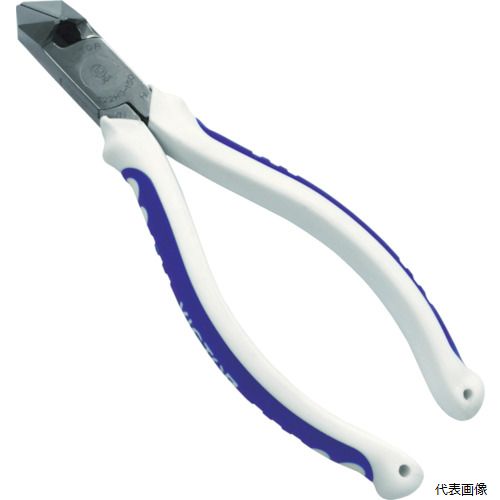 【特長】 ●銅線・より線・鉄線などの細い線の切断に最適です。 【用途】 ●あらゆる電気工事・通信工事の細線や銅線の切断に最適です。 【仕様】 ●全長(mm)：156 ●刃表面形状：ラウンド刃 ●切断能力(mm)軟鉄線：φ1.2 ●切断能力(mm)銅線：φ2.6 ●カバー：エラストマー樹脂 ●ラウンド刃 【材質／仕上】 ●構造用炭素鋼 ●グリップ：エラストマー樹脂 【セット内容／付属品】 ●成型カバー 【注意】 ●電気の流れている物への切断は、絶対にお止めください。 ●能力以上の使用は不可。 【入数】 ●1丁 他のサイズはこちら 在庫のない商品は検索に表示されない場合がございます　