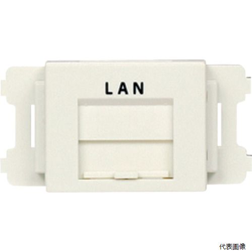 パンドウイット CMAOSSPLMW-X PANDUIT JISプレート用シャッター付きアダプタ 白 LAN (10個入)