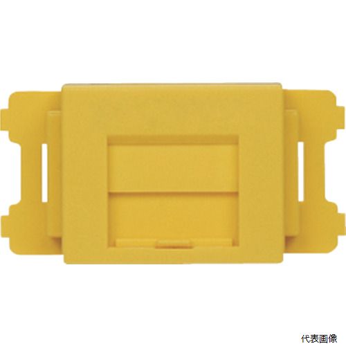 パンドウイット CMAOSSYL-X PANDUIT JISプレート用シャッター付きアダプタ 黄 (10個入)