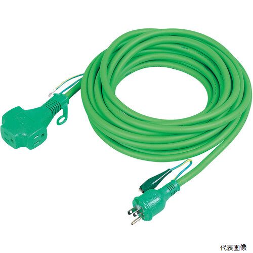 日動工業 PPT-10E NICHIDO トリプルポッキン延長コード アース付 10m 緑 緑
